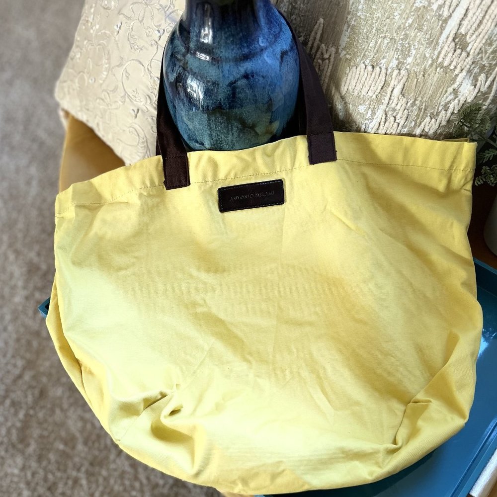 Antonio Melani Women’s Yellow Canvas Tote Bag